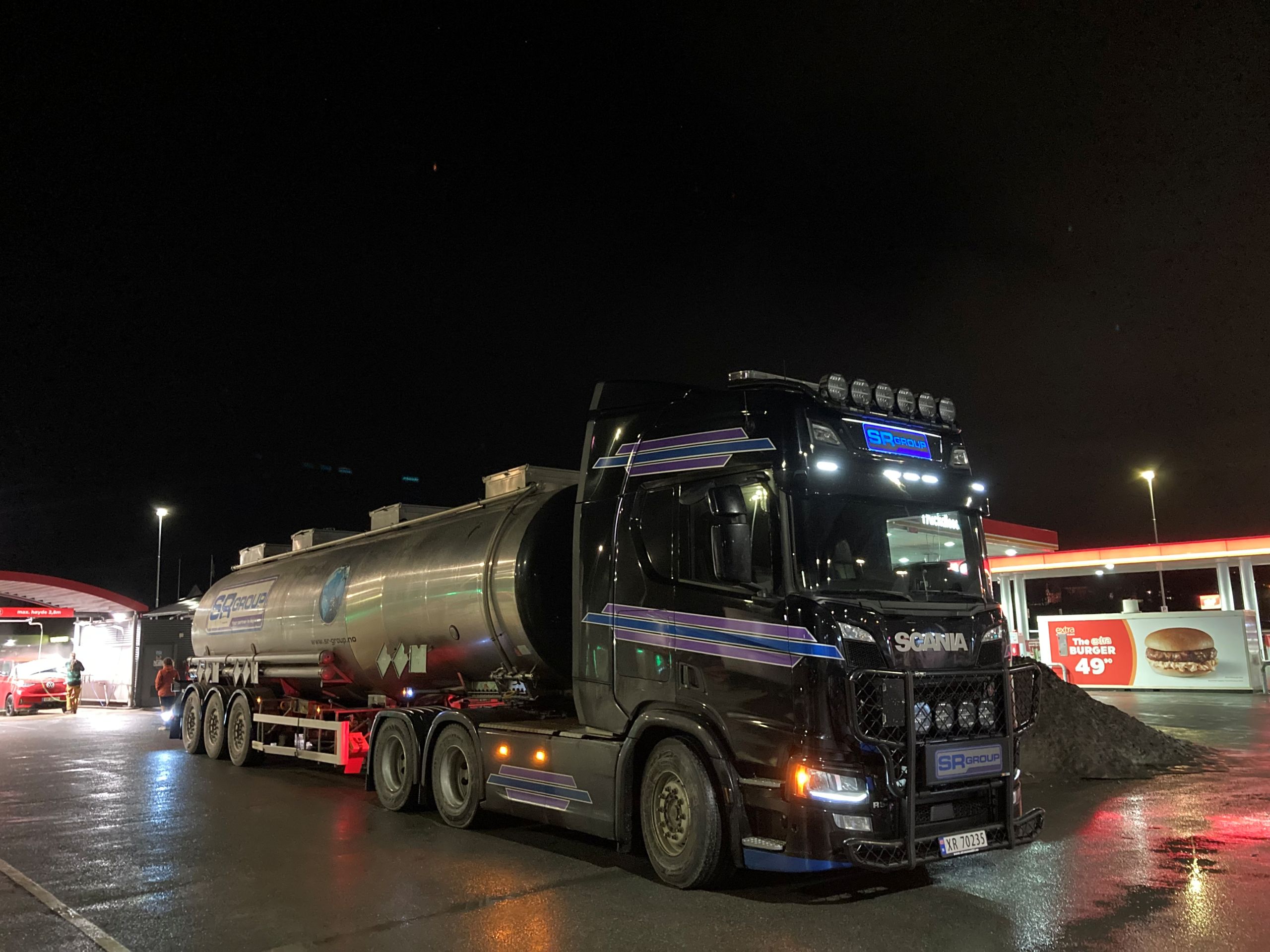 ADR-transport på kvelden